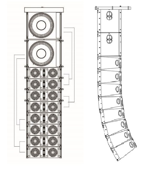 loa line array với hệ thống treo tiện lợi